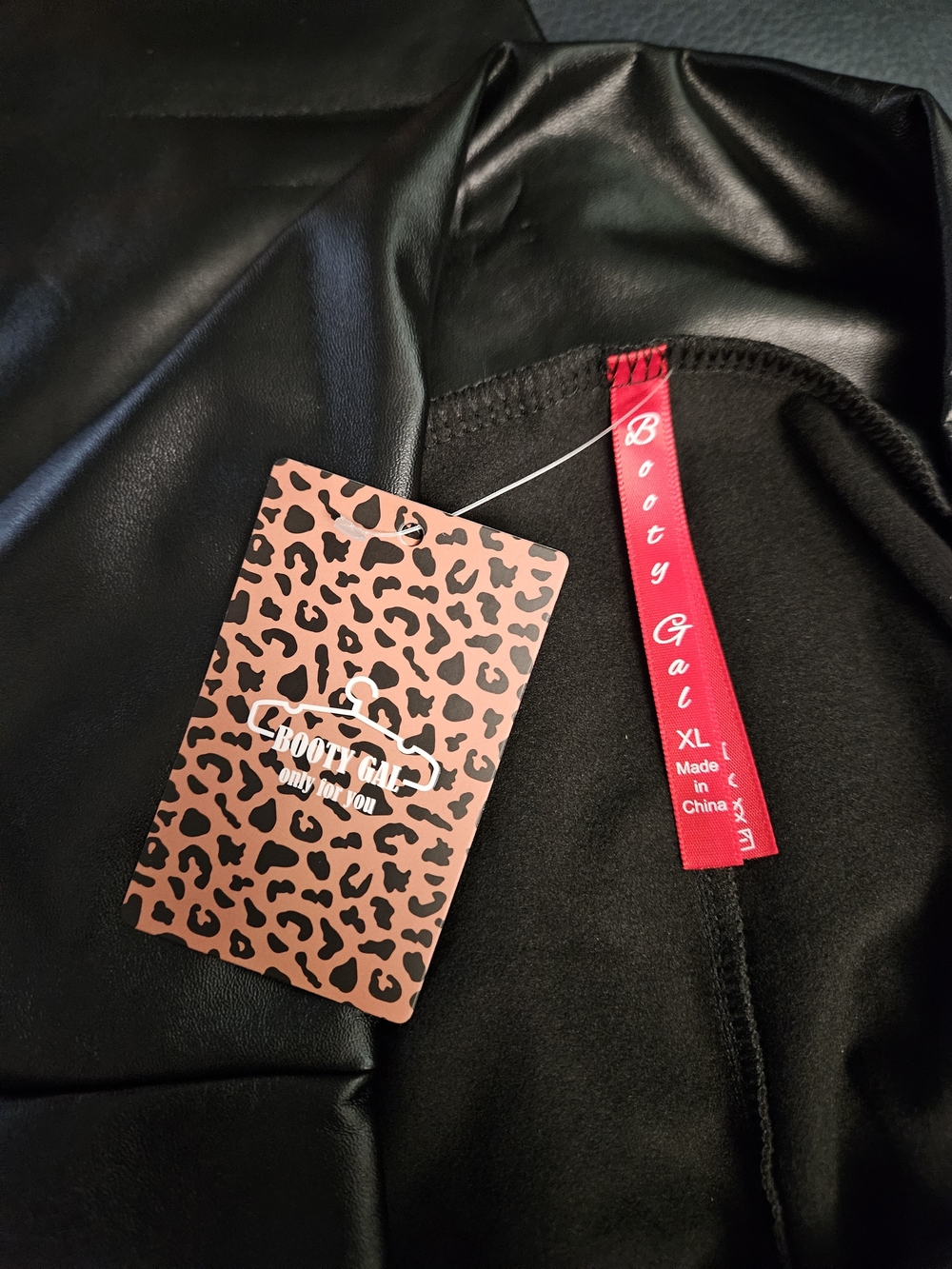 BOOTY GAL Faux Leather Leggings for Women